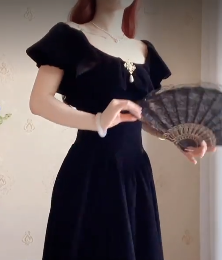 Robe de bal de princesse bustier à volants en satin long, robe de soirée C8117