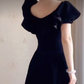Robe de bal de princesse bustier à volants en satin long, robe de soirée C8117