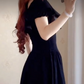 Robe de bal de princesse bustier à volants en satin long, robe de soirée C8117