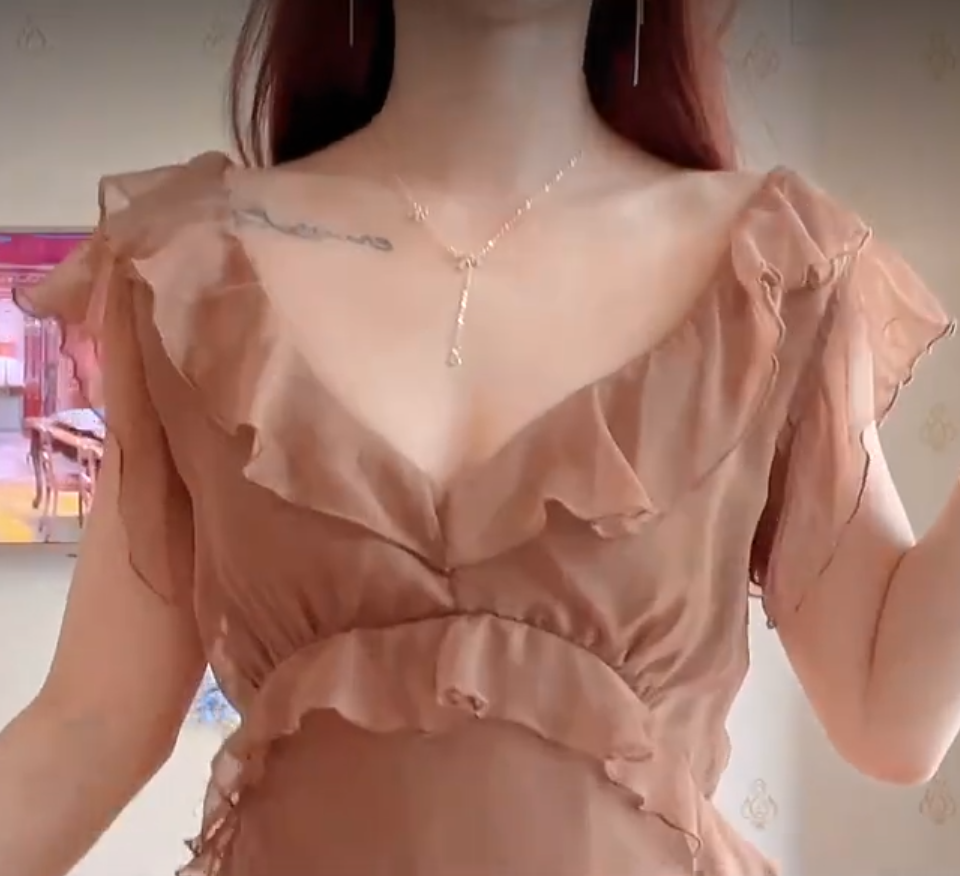 Robe de bal de princesse bustier à volants en satin long, robe de soirée C8117