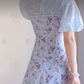 Robe de bal de princesse bustier à volants en satin long, robe de soirée C8117