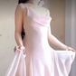 Robe de bal de princesse bustier à volants en satin long, robe de soirée C8117