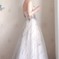 Robe de bal de princesse bustier à volants en satin long, robe de soirée C8117
