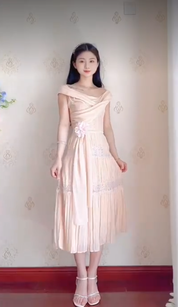 Robe de bal de princesse bustier à volants en satin long, robe de soirée C8117