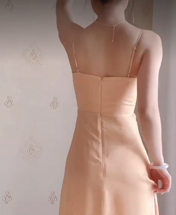 Robe de bal de princesse bustier à volants en satin long, robe de soirée C8117