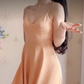 Robe de bal de princesse bustier à volants en satin long, robe de soirée C8117
