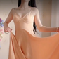 Robe de bal de princesse bustier à volants en satin long, robe de soirée C8117