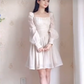 Mini robe de soirée en satin, sans bretelles, sans manches, ligne a, simple, C899