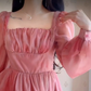 Mini robe de soirée en satin, sans bretelles, sans manches, ligne a, simple, C899