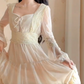 Robe de bal de princesse bustier à volants en satin long, robe de soirée C8117