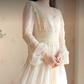 Robe de bal de princesse bustier à volants en satin long, robe de soirée C8117