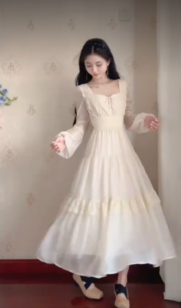 Robe de bal de princesse bustier à volants en satin long, robe de soirée C8117