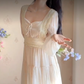 Robe de bal de princesse bustier à volants en satin long, robe de soirée C8117