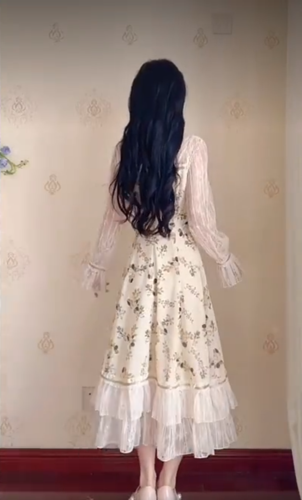 Robe de bal de princesse bustier à volants en satin long, robe de soirée C8117