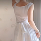 Robe de bal de princesse bustier à volants en satin long, robe de soirée C8117