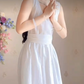 Robe de bal de princesse bustier à volants en satin long, robe de soirée C8117