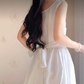 Robe de bal de princesse bustier à volants en satin long, robe de soirée C8117