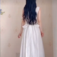 Robe de bal de princesse bustier à volants en satin long, robe de soirée C8117