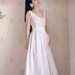 Robe de bal de princesse bustier à volants en satin long, robe de soirée C8117