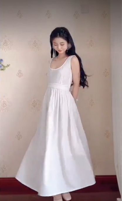 Robe de bal de princesse bustier à volants en satin long, robe de soirée C8117
