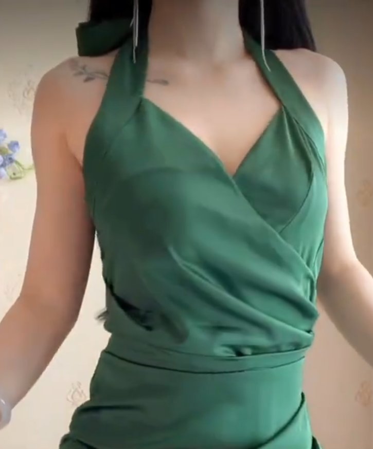 Robe de bal de princesse bustier à volants en satin long, robe de soirée C8117