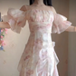 Robe de bal de princesse bustier à volants en satin long, robe de soirée C8117