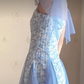 Mini robe de soirée en satin, sans bretelles, sans manches, ligne a, simple, C899