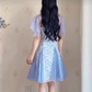 Mini robe de soirée en satin, sans bretelles, sans manches, ligne a, simple, C899