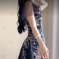 Mini robe de soirée en satin, sans bretelles, sans manches, ligne a, simple, C899