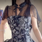 Mini robe de soirée en satin, sans bretelles, sans manches, ligne a, simple, C899