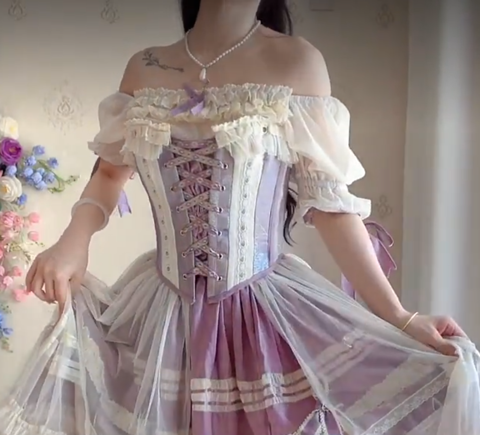 Robe de bal de princesse bustier à volants en satin long, robe de soirée C8117