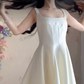 Robe de bal de princesse bustier à volants en satin long, robe de soirée C8117