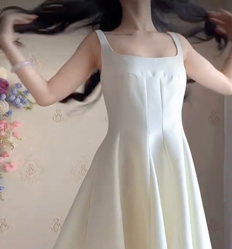 Robe de bal de princesse bustier à volants en satin long, robe de soirée C8117