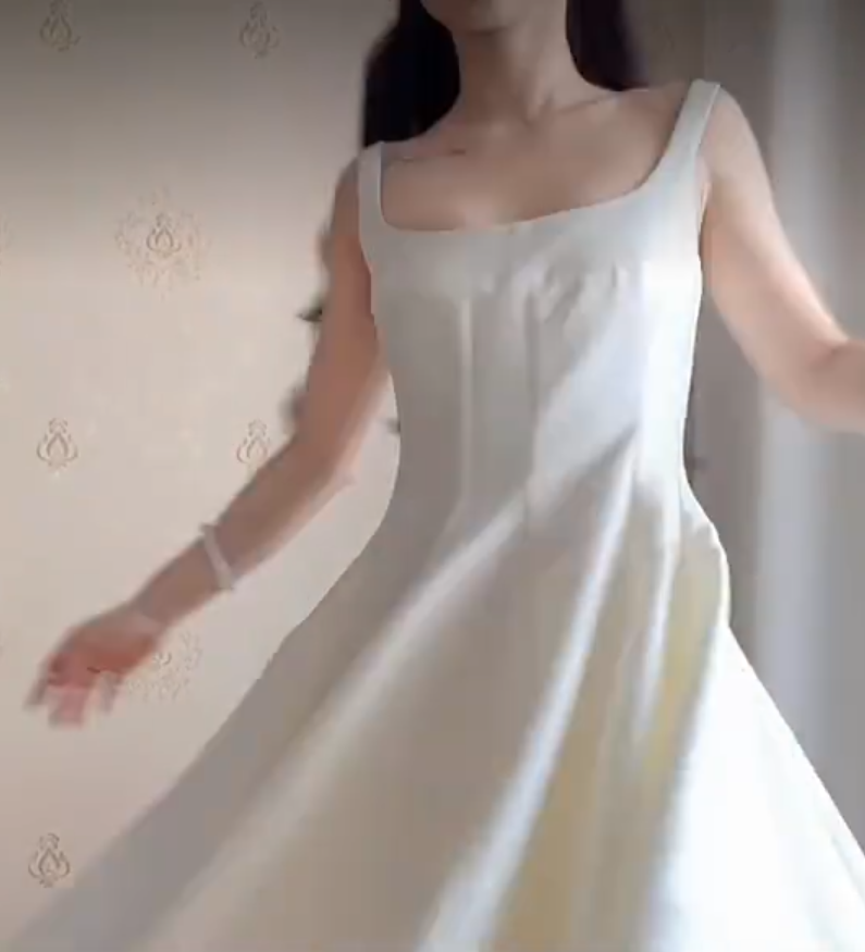 Robe de bal de princesse bustier à volants en satin long, robe de soirée C8117