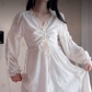 Robe de bal de princesse bustier à volants en satin long, robe de soirée C8117