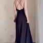 Robe de bal de princesse bustier à volants en satin long, robe de soirée C8117