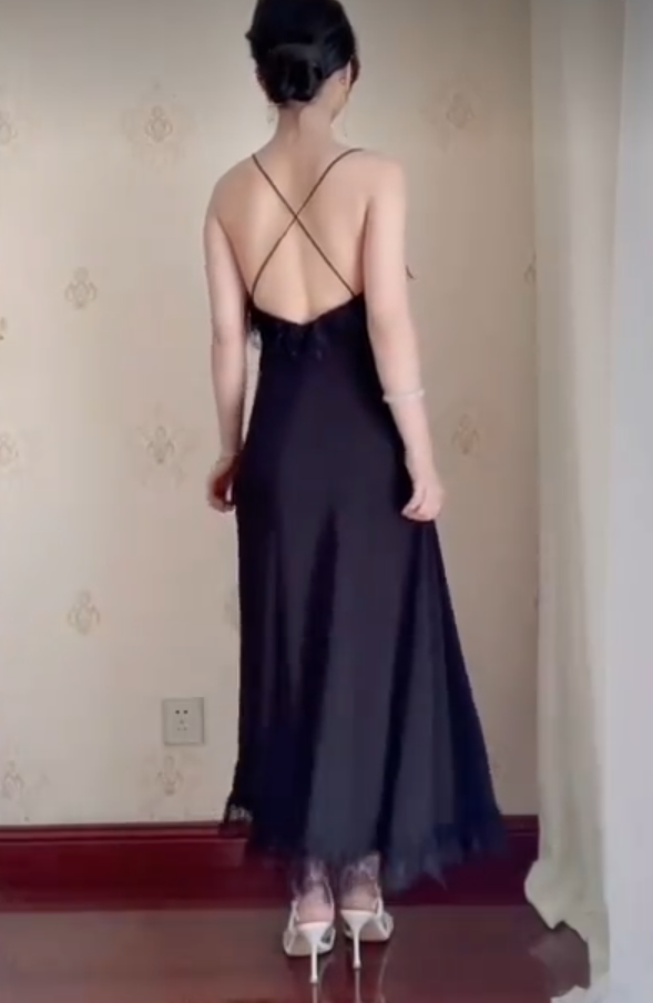 Robe de bal de princesse bustier à volants en satin long, robe de soirée C8117