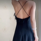 Robe de bal de princesse bustier à volants en satin long, robe de soirée C8117