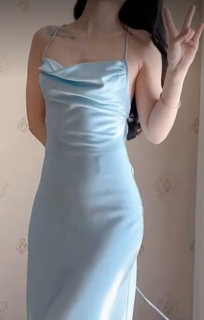 Robe de bal de princesse bustier à volants en satin long, robe de soirée C8117