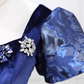 Elegant Short Sleeve Blue Ball Gown Beaded Sweet 16 Dresses C8255