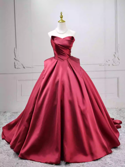Jolie robe de bal en tulle à décolleté en cœur et longues couches rouges pour les robes de bal Sweet 16 C3210