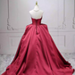 Jolie robe de bal en tulle à décolleté en cœur et longues couches rouges pour les robes de bal Sweet 16 C3210