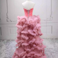Mini robe de soirée en satin, sans bretelles, sans manches, ligne a, simple, C899