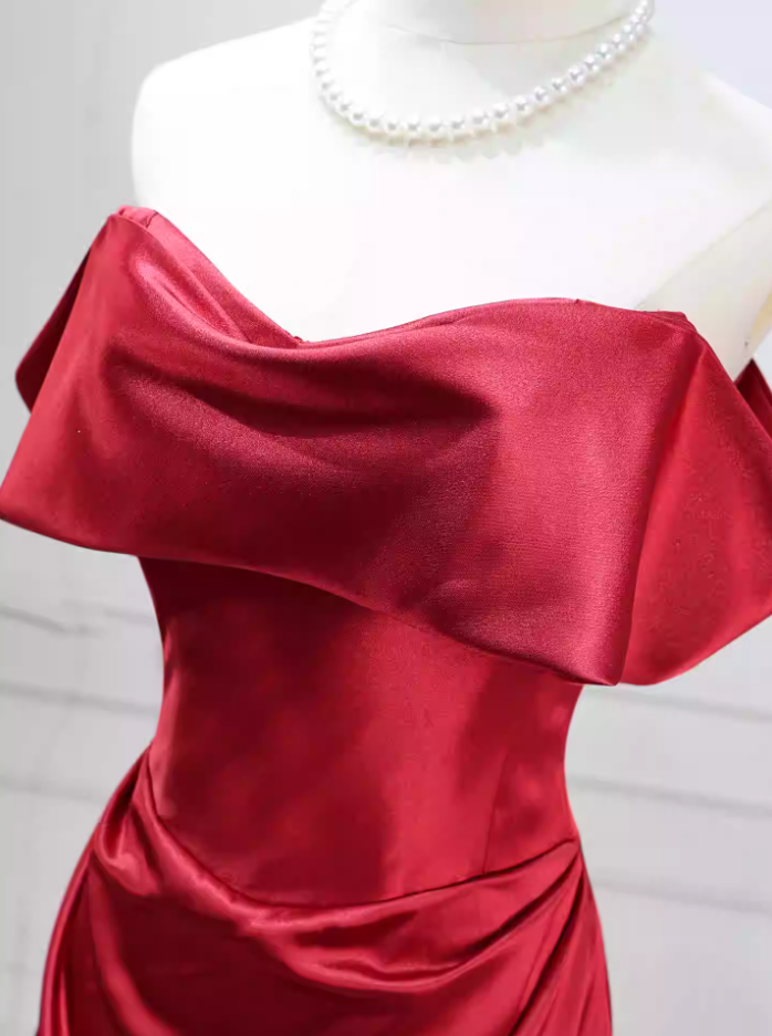 Robe de bal de princesse bustier à volants en satin long, robe de soirée C8117