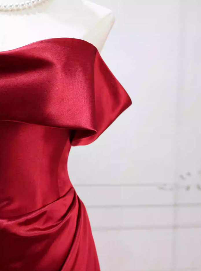 Robe de bal de princesse bustier à volants en satin long, robe de soirée C8117