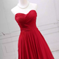 Charming Strapless Red Ball Gown Pleated Sweet 16 Dresses C8269