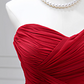Charming Strapless Red Ball Gown Pleated Sweet 16 Dresses C8269