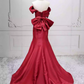 Robe de bal de princesse bustier à volants en satin long, robe de soirée C8117