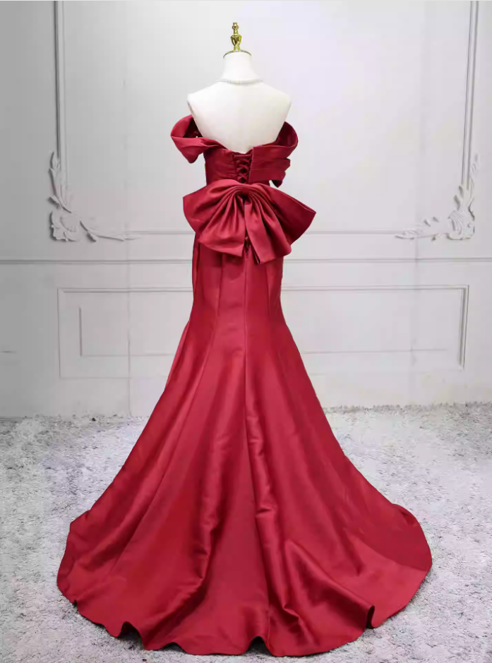 Robe de bal de princesse bustier à volants en satin long, robe de soirée C8117