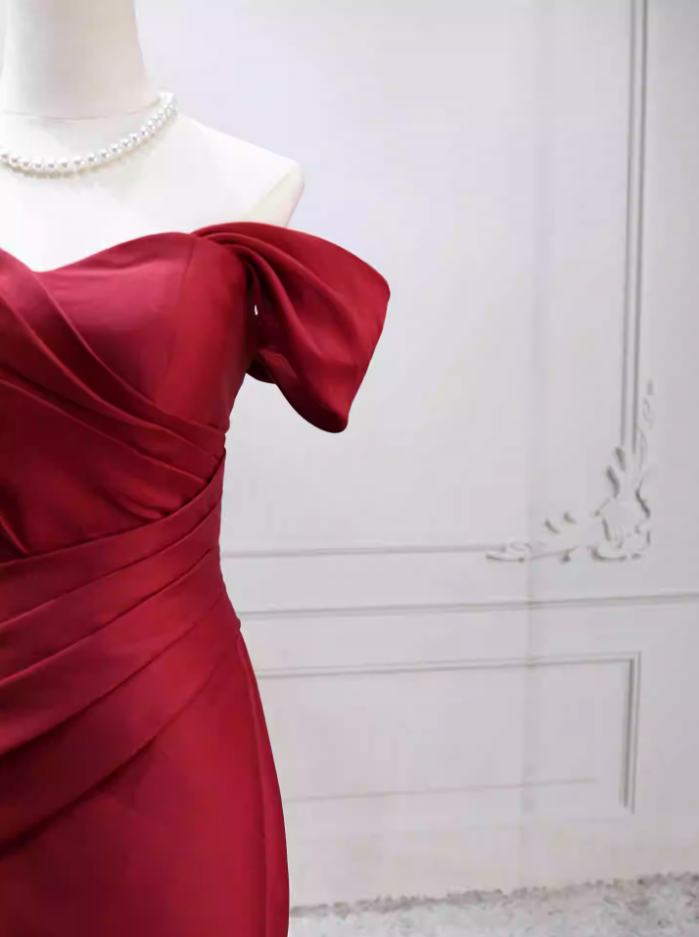 Robe de bal de princesse bustier à volants en satin long, robe de soirée C8117